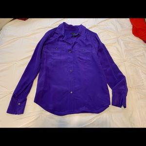 Purple silk blouse